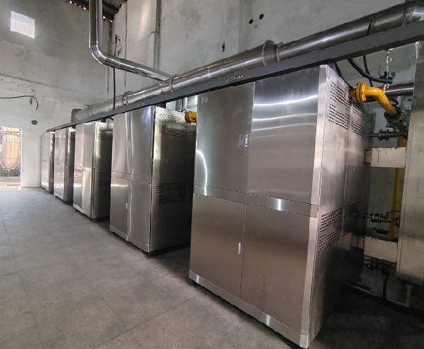 河南某饲料企业改建项目5台常温型组合式混流蒸汽机